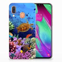 Samsung Galaxy A40 TPU Hoesje Vissen - thumbnail