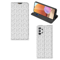 Samsung Galaxy A32 4G | A32 5G Enterprise Editie Hoesje met Magneet Stripes Dots - thumbnail