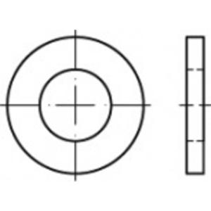 TOOLCRAFT Onderlegringen RVS A4 25 stuk(s) TO-5378415