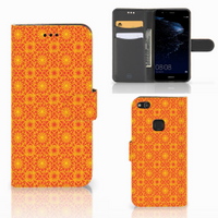 Huawei P10 Lite Telefoon Hoesje Batik Oranje - thumbnail