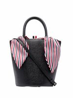 Thom Browne sac seau en cuir à doublure tricolore - Noir