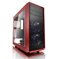 Fractal Design FD-CA-FOCUS-RD-W Focus G Red Window, PC behuizing (Midi Tower met zijdelingse venster) Case Modding voor (High End) Gaming PC, rood