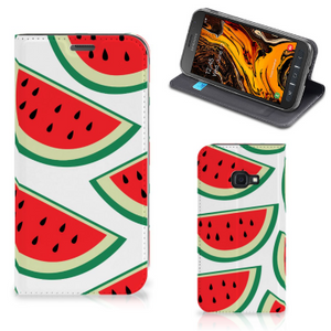 Samsung Galaxy Xcover 4s Flip Style Cover Watermelons