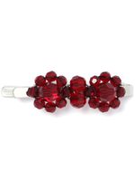 Simone Rocha barrette Flower sertie de perles - Rouge - thumbnail