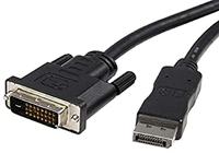 TECHLY 020782 DisplayPort 1.2 naar DVI monitorkabel 2m zwart