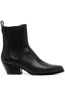 Michael Michael Kors bottines en cuir à bout pointu - Noir