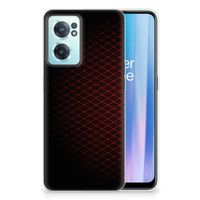 OnePlus Nord CE 2 5G TPU bumper Geruit Rood - thumbnail