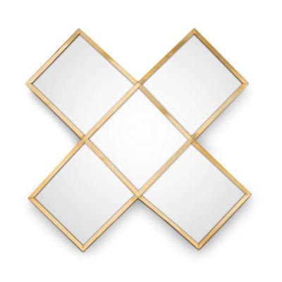 vtwonen spiegel Kruis Gold (45x45 cm)
