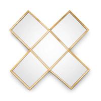 vtwonen spiegel Kruis Gold (45x45 cm)