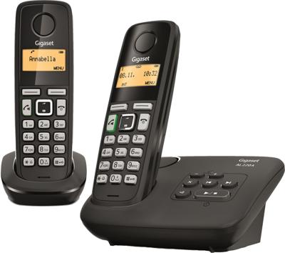 Gigaset AL220A Duo Analoge-/DECT-telefoon Zwart Nummerherkenning
