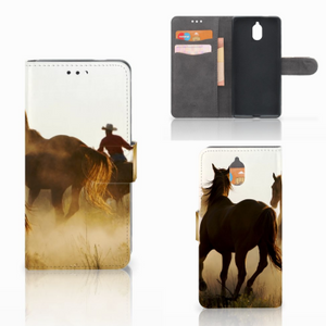 Nokia 3.1 (2018) Telefoonhoesje met Pasjes Design Cowboy