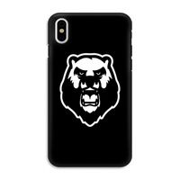 Angry Bear (black): iPhone X Tough Case