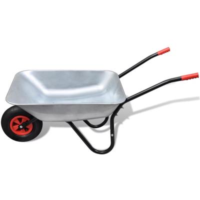 vidaXL Kruiwagen 80 liter enkel wiel