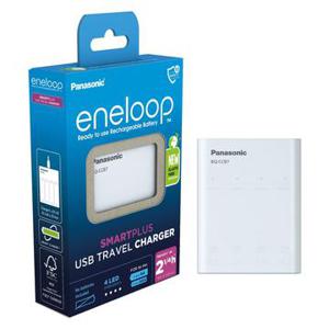 Panasonic Eneloop BQ-CC87 SmartPlus USB Batterijlader met Power Bank Functie - 4x AAA/AA