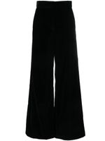 MSGM pantalon évasé à taille haute - Noir