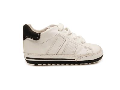 Witte ShoesMe Veterschoenen Babyproof Flex