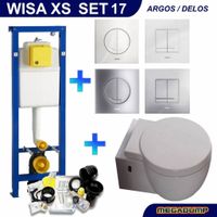 Xs Toiletset 17 Aqua Splash Amor Met Softclose Bril En Argos/Delos Drukplaat Wisa