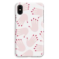 Hands pink: iPhone XS Max Volledig Geprint Hoesje