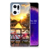 OPPO Find X5 Pro Siliconen Back Cover Amsterdamse Grachten - thumbnail