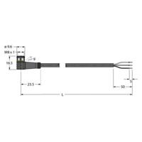 Turck 6625556 Sensor/actuator aansluitkabel Aantal polen: 3 2 m 1 stuk(s)