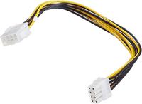PremiumCord PC voeding verlengkabel 8 pins stekker - bus 0,28 m