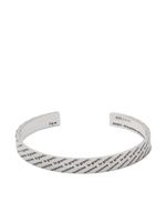 Le Gramme bracelet jonc à logo imprimé - Argent