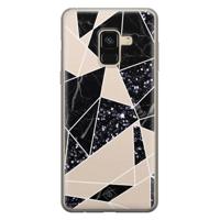 Samsung Galaxy A8 (2018) siliconen telefoonhoesje - Abstract painted