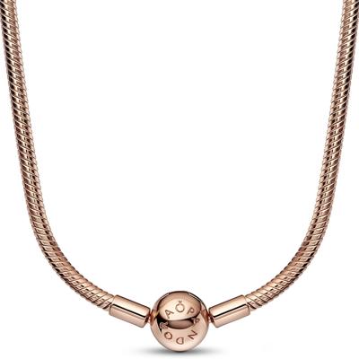 Pandora 382234C00 Ketting Moments Snake Chain zilver rosekleurig Pandora 382234C00 Ketting Moments Snake Chain zilver rosekleurig