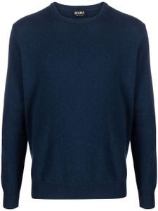 Zegna pull en cachemire à col rond - Bleu