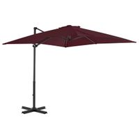 Zweefparasol met aluminium paal 250x250 cm bordeauxrood - thumbnail