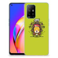 OPPO A94 5G | Reno5 Z Telefoonhoesje met Naam Doggy Biscuit