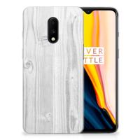 OnePlus 7 Bumper Hoesje White Wood