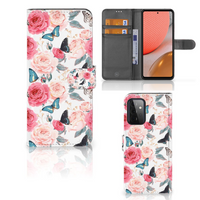 Samsung Galaxy A72 Hoesje Butterfly Roses