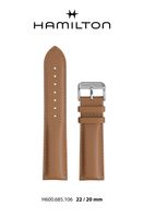 Horlogeband Hamilton H690.685.106 Leder Bruin 22mm - thumbnail