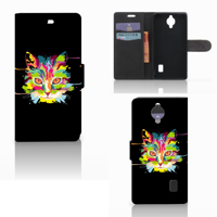 Huawei Y635 Leuk Hoesje Cat Color