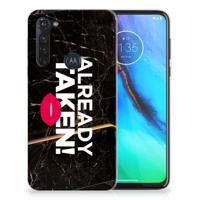 Motorola Moto G Stylus Siliconen hoesje met naam Already Taken Black