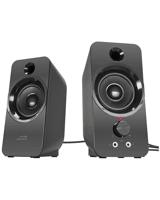 SPEEDLINK Daroc Stereo Speaker - PC Lautsprecher (Anschluss für Kopfhörer - Anschluss über 2 Klinkenstecker - 2m Kabellänge), schwarz