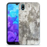 Huawei Y5 (2019) TPU Siliconen Hoesje Beton Print - thumbnail