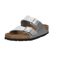 Birkenstock Arizona Birko-Flor Slip-on Sandalen - Zilver - 8, Zilver, 42 EU