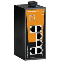 Weidmüller 1241380000 netwerk-switch Unmanaged Fast Ethernet (10/100) Power over Ethernet (PoE) Zwart, Oranje - thumbnail