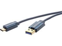 clicktronic USB 3.0 Aansluitkabel [1x USB 3.0 stekker A - 1x USB-C stekker] 2.00 m