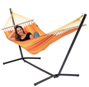 Hangmat met Standaard Eénpersoons 'Easy & Relax' Orange - Oranje - Tropilex ®