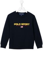 Ralph Lauren Kids sweat à logo imprimé - Bleu