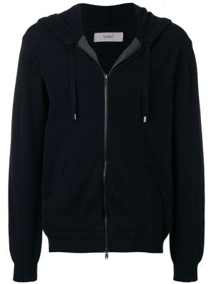 Pringle of Scotland gebreide hoodie - Blauw