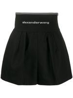 Alexander Wang short à bande logo - Noir