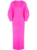 Solace London robe longue Allegra à manches bouffantes - Rose