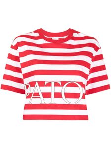 Patou t-shirt rayé en coton biologique - Rouge