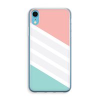 Strepen pastel: iPhone XR Transparant Hoesje - thumbnail