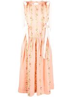 Agua By Agua Bendita robe sans manches à fleurs - Rose