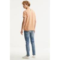 Petrol Industries T-shirt met printopdruk zalm melange